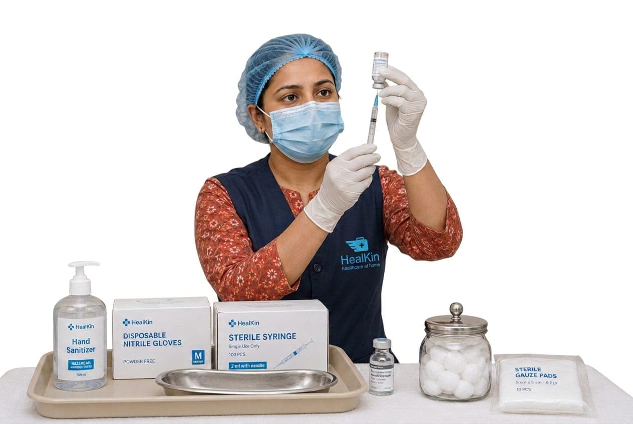 Injections at home in Bandra — Healkin nurses