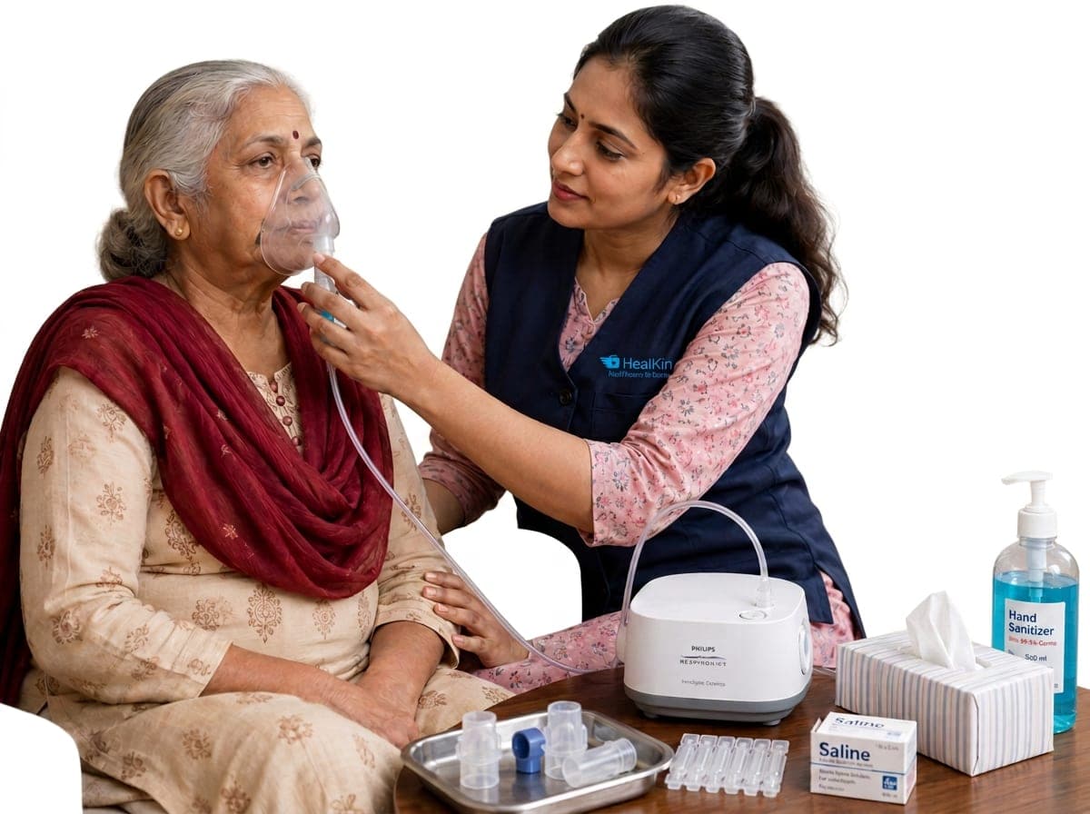 Respiratory Care at home in Mumbai — Healkin nurses