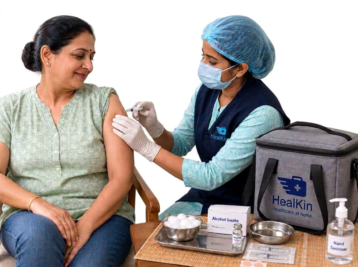 Vaccinations at home in Mumbai — Healkin nurses