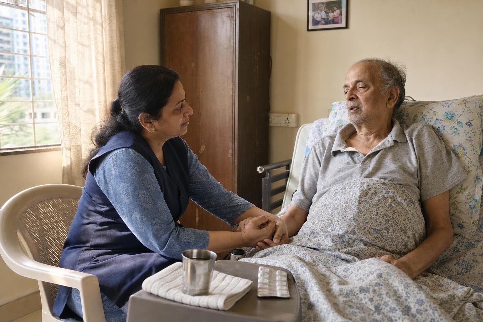 Palliative care at home in Mumbai: comfort, the early conversations, and help between doctor visits