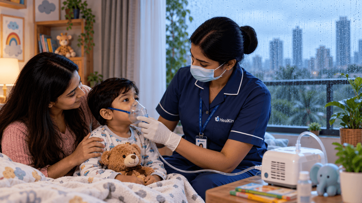 Monsoon Care for Little Lungs: Your Complete Guide to Nebulization & Home Respiratory Support in Mumbai